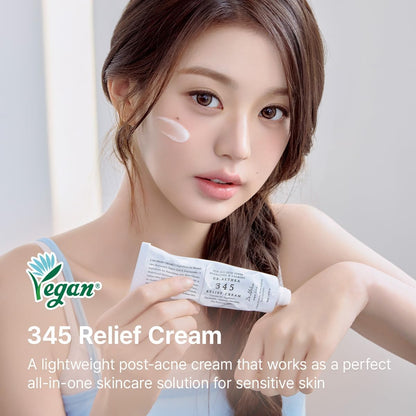 Dr.Althea 345 Relief Cream | Korean Moisturizer for Sensitive & Acne-Prone Skin | 50ml