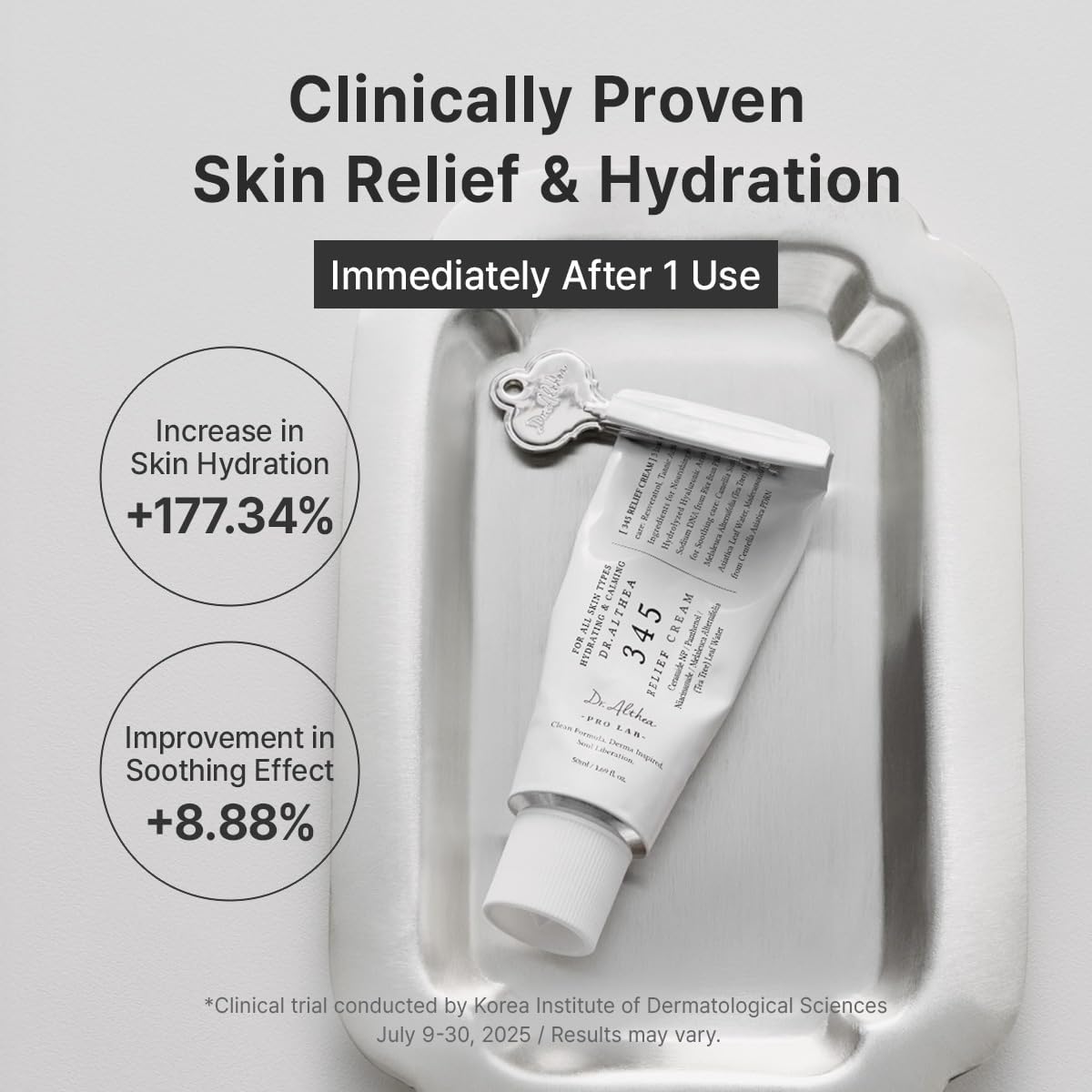 Dr.Althea 345 Relief Cream | Korean Moisturizer for Sensitive & Acne-Prone Skin | 50ml